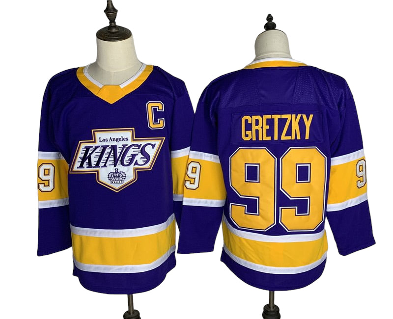 Los Angeles Kings Classic Vintage Throwback Retro Hockey Jersey