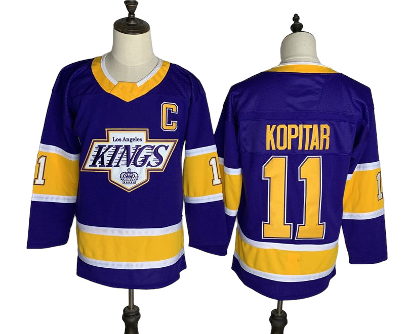 Los Angeles Kings Classic Vintage Throwback Retro Hockey Jersey