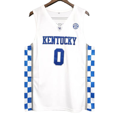 De’Aaron Fox #0 Kentucky Classic Throwback Vintage Jersey