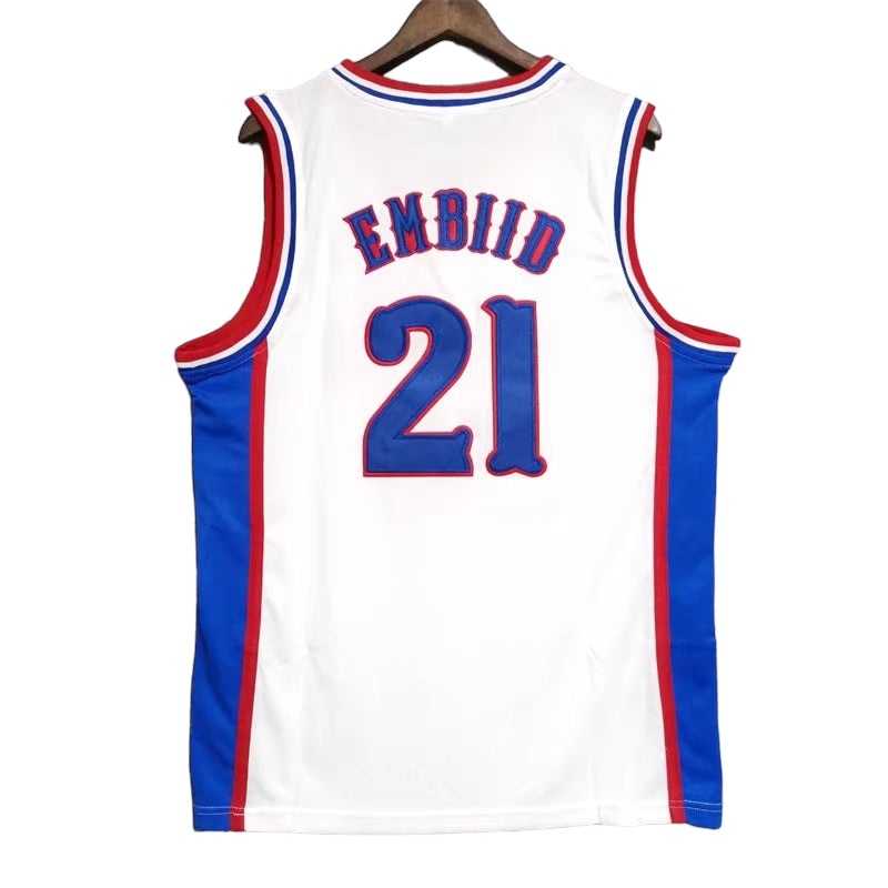 Joel Embiid #21 Kansas Classic Throwback Vintage Jersey