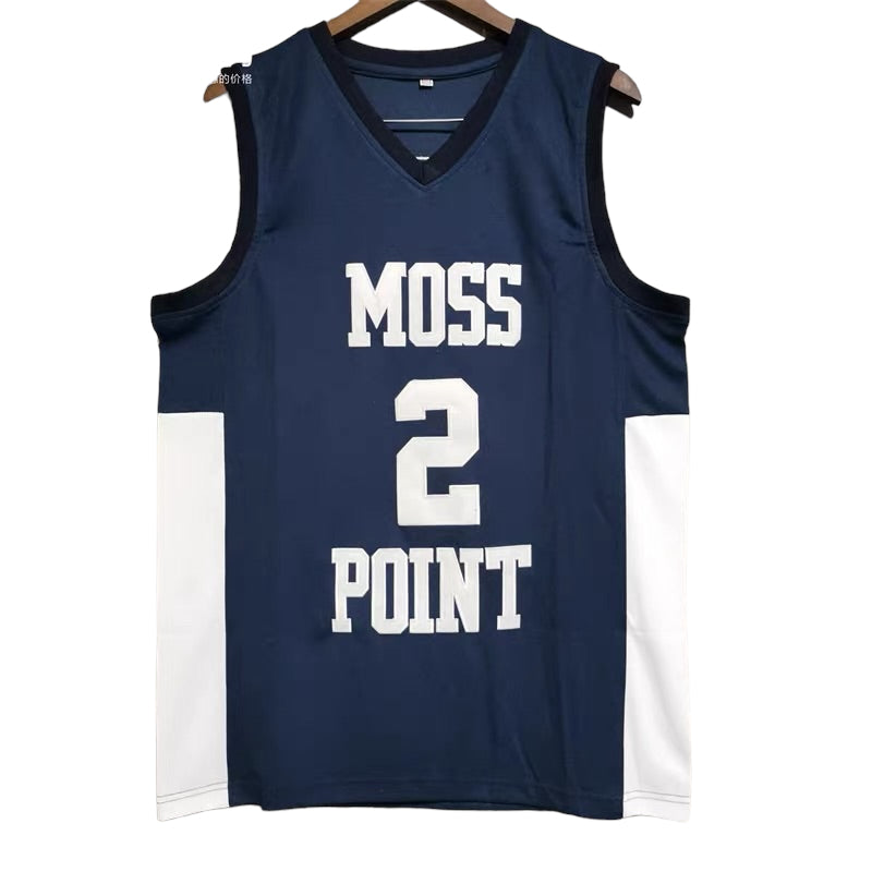 Devin Booker #2 Moss Point Classic Throwback Vintage Jersey