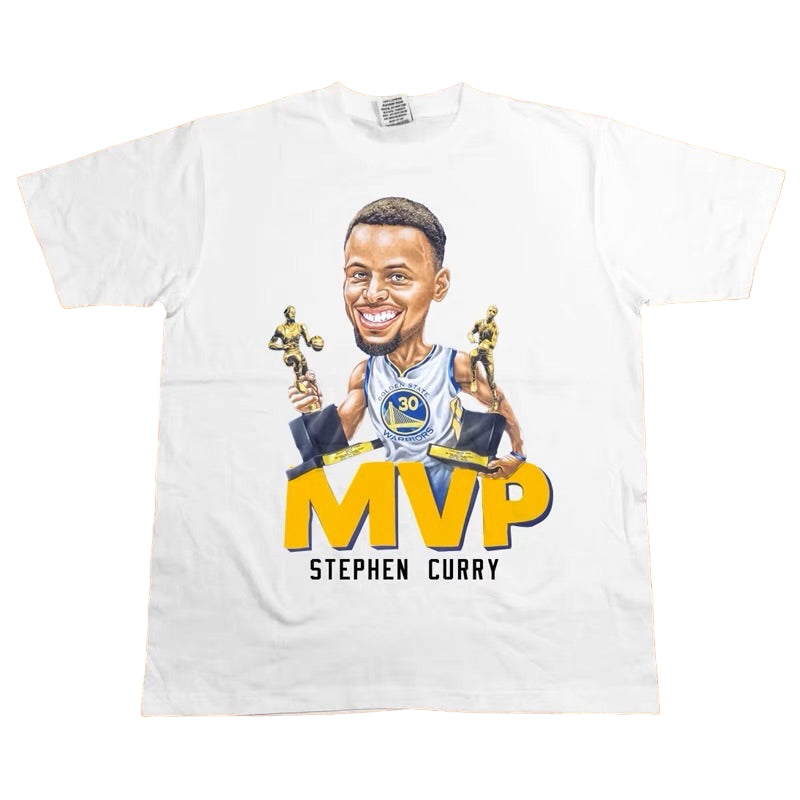 Stephen Curry MVP Vintage Classic Throwback Basketball Shirt