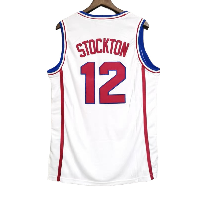 John Stockton #12 Gonzaga Classic Throwback Vintage Jersey