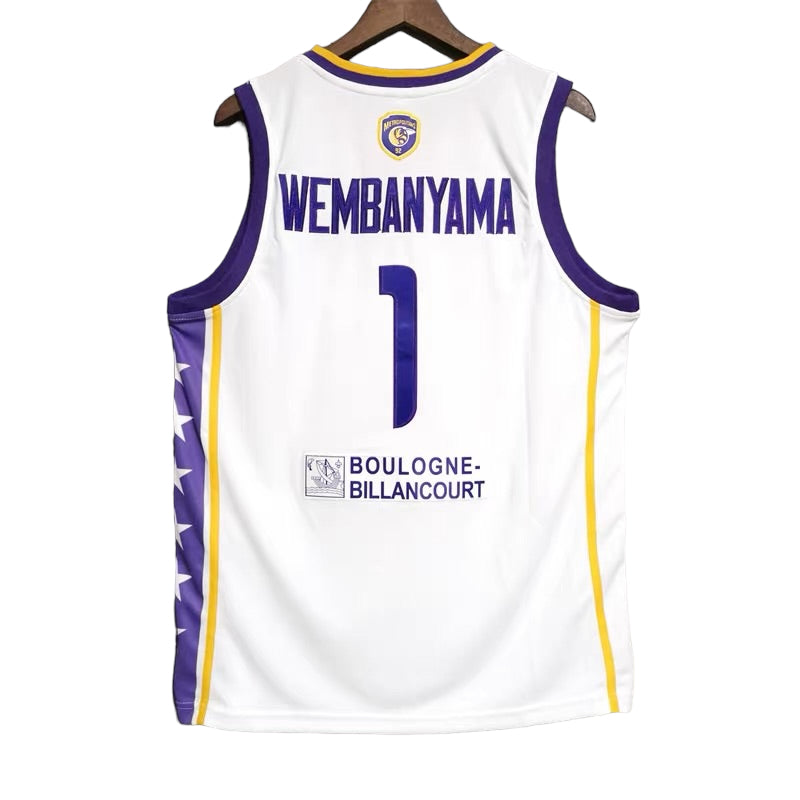 Wenbanyama #1 Met92 Classic Throwback Vintage Jersey