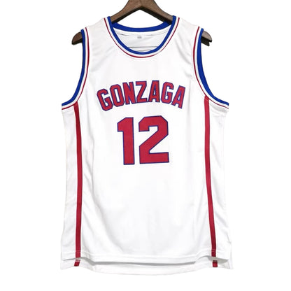 John Stockton #12 Gonzaga Classic Throwback Vintage Jersey