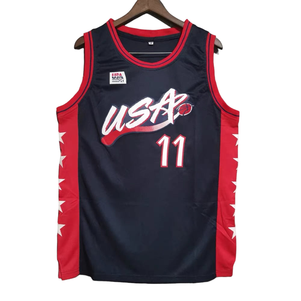 Karl Malone #11 USA Olympic Classic Throwback Vintage Jersey