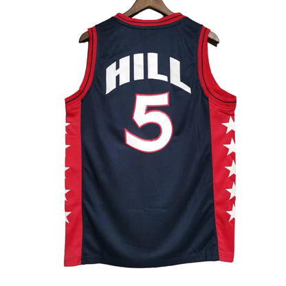 Grant Hill #5 USA Olympic Classic Throwback Vintage Jersey