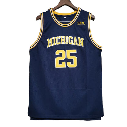 Howard #25 Michigan Wolves Classic Throwback Vintage Jersey