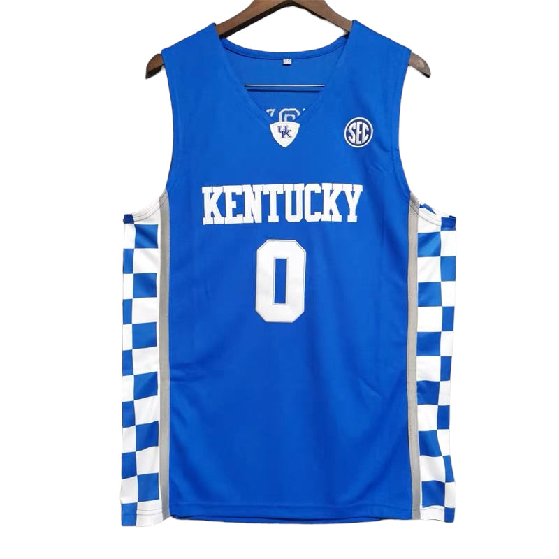 De’Aaron Fox #0 Kentucky Classic Throwback Vintage Jersey