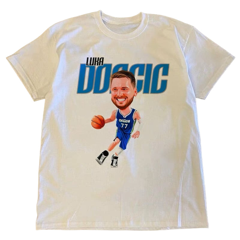 Luka Doncic Vintage Classic Throwback Basketball Shirt