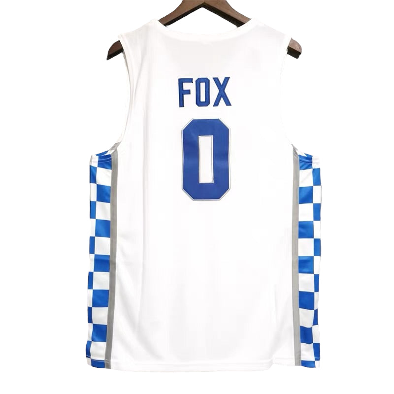 De’Aaron Fox #0 Kentucky Classic Throwback Vintage Jersey