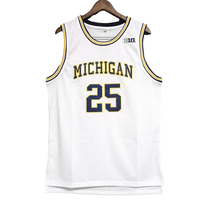 Howard #25 Michigan Wolves Classic Throwback Vintage Jersey