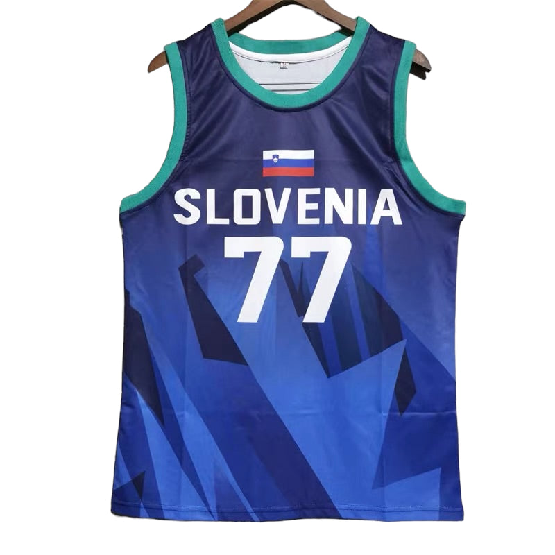 Luka Doncic #77 Slovenia Classic Throwback Vintage Jersey