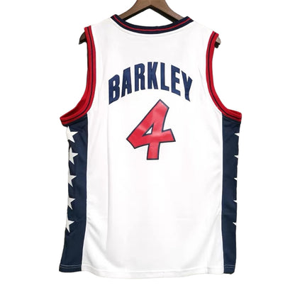 Charles Barkley #4 USA Olympic Classic Throwback Vintage Jersey