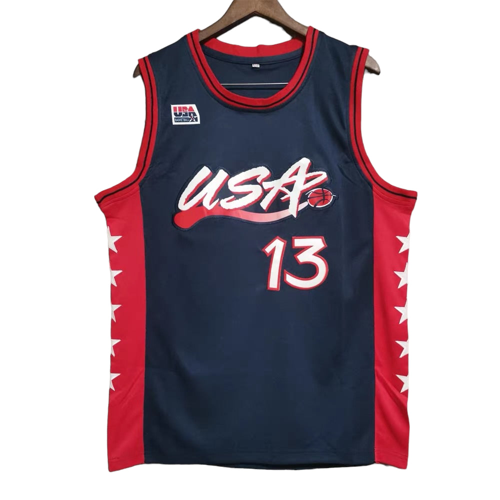 Shaquille O’Neal #15 USA Olympic Classic Throwback Vintage Jersey