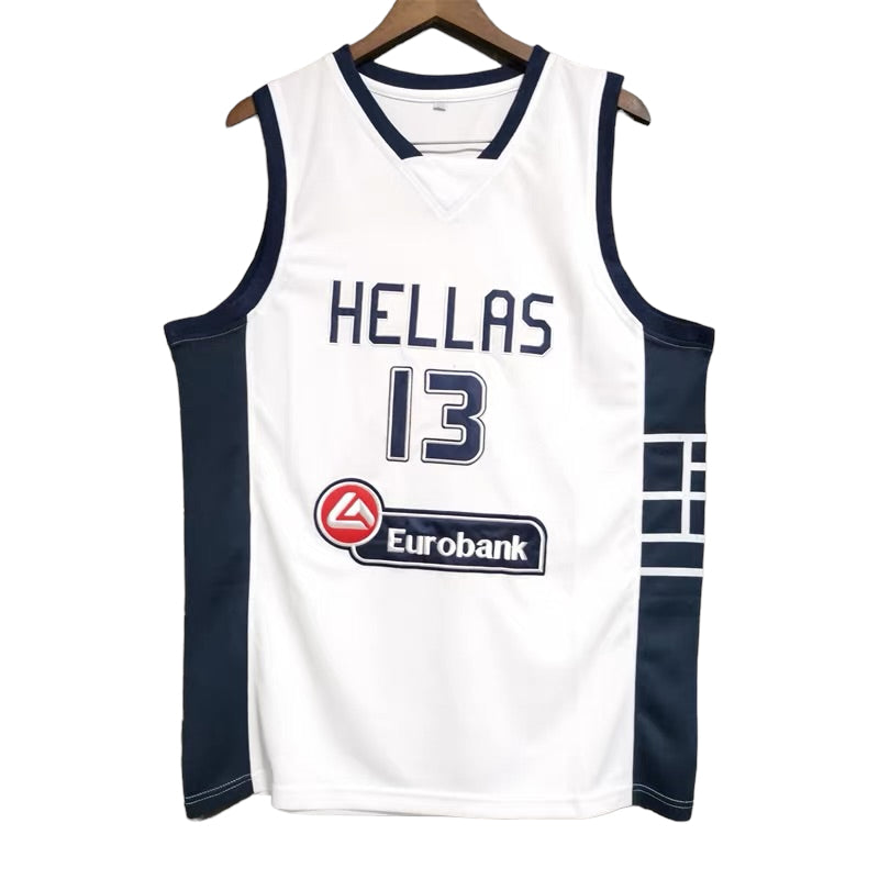 Giannis Antetokounmpo #13 Hellas Classic Throwback Vintage Jersey