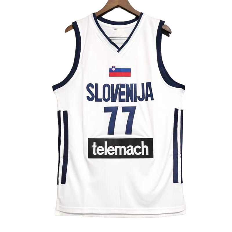 Luka Doncic #77 Slovenia Classic Throwback Vintage Jersey