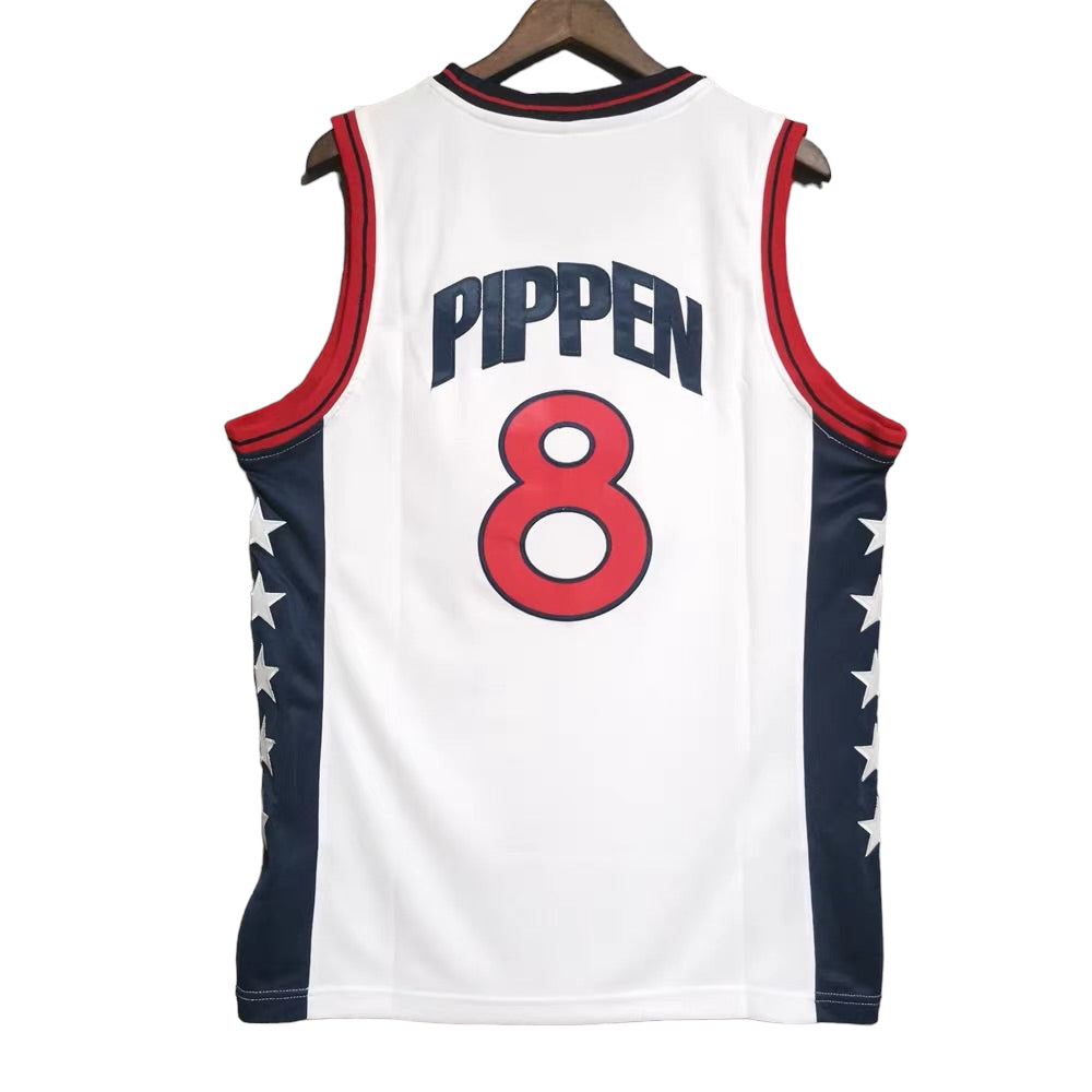 Scottie Pippen #8 USA Olympic Classic Throwback Vintage Jersey