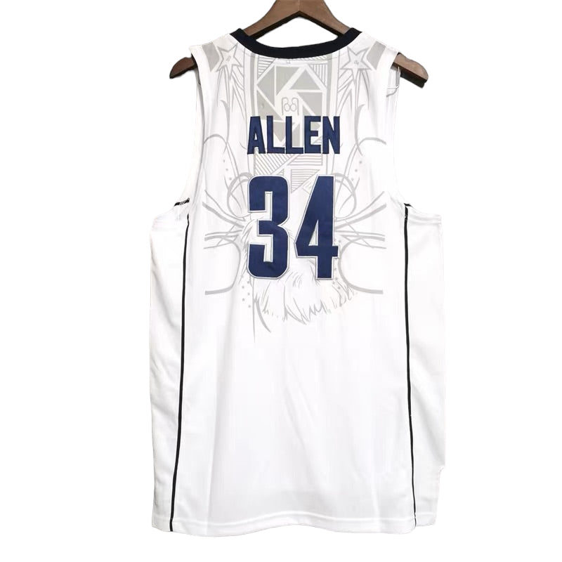 Ray Allen #34 Connecticut Classic Throwback Vintage Jersey